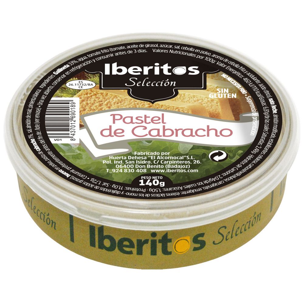 PATE IBERITOS CABRACHO 140G