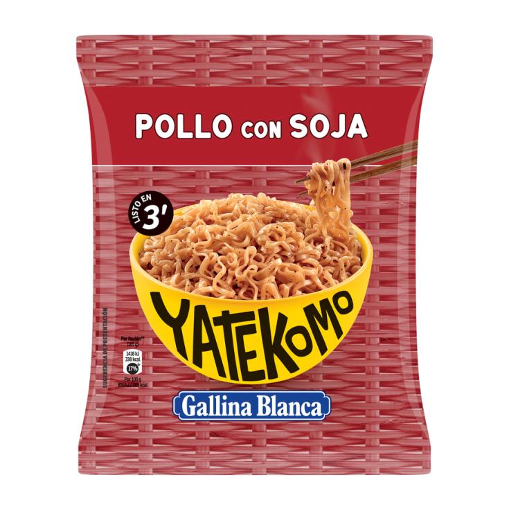 SOPA YATEKOMO SOBRE POLLO SOJA 79G