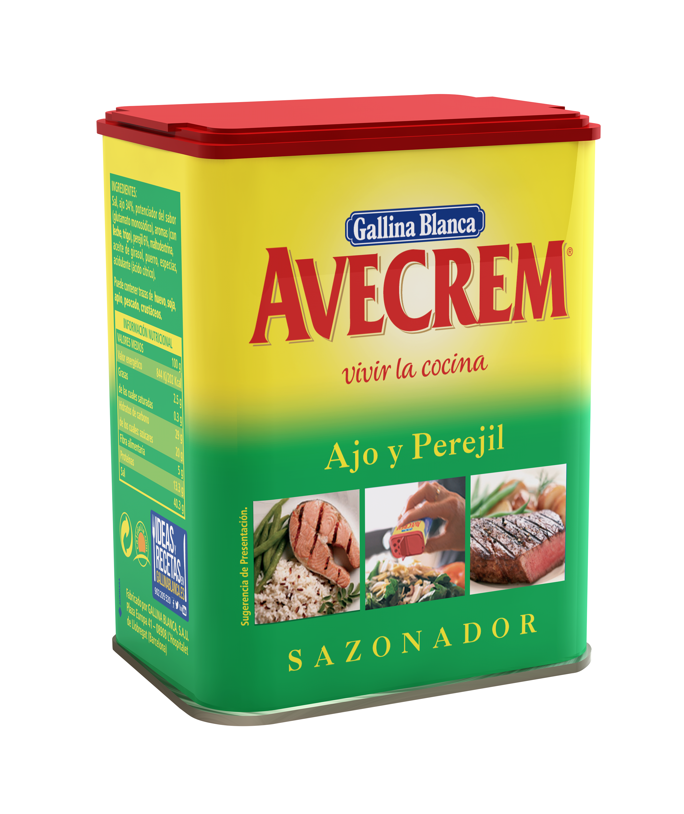 SAZONADOR AVECREM AJO PEREJIL 143G