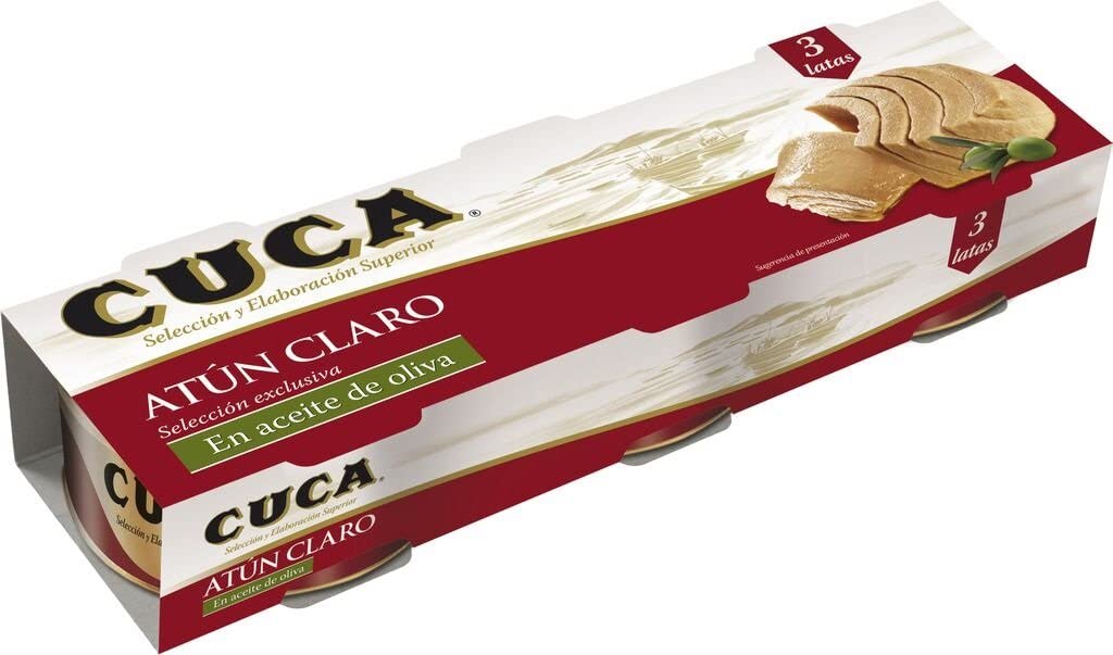 ATUN CLARO ACEITE OLIVA CUCA 3X92G RO100