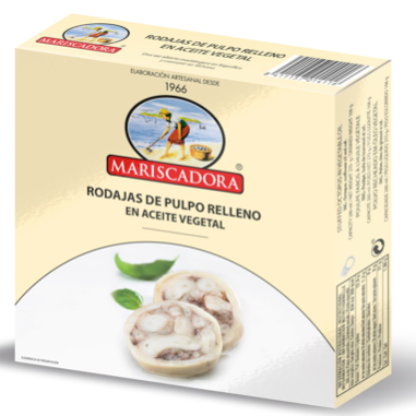 PULPO RODAJAS ACEITE VEGETAL MARISCADORA  RELLENO RO-280