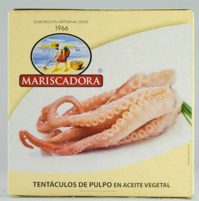 PULPO TENTACULOS ACEITE VEGETAL MARISCADORARO-280