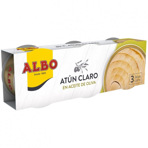 ATUN CLARO ACEITE OLIVA ALBO RO-120 PK3