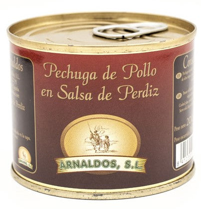 PECHUGA POLLO SALSA PERDIZ ARNALDOS 250G