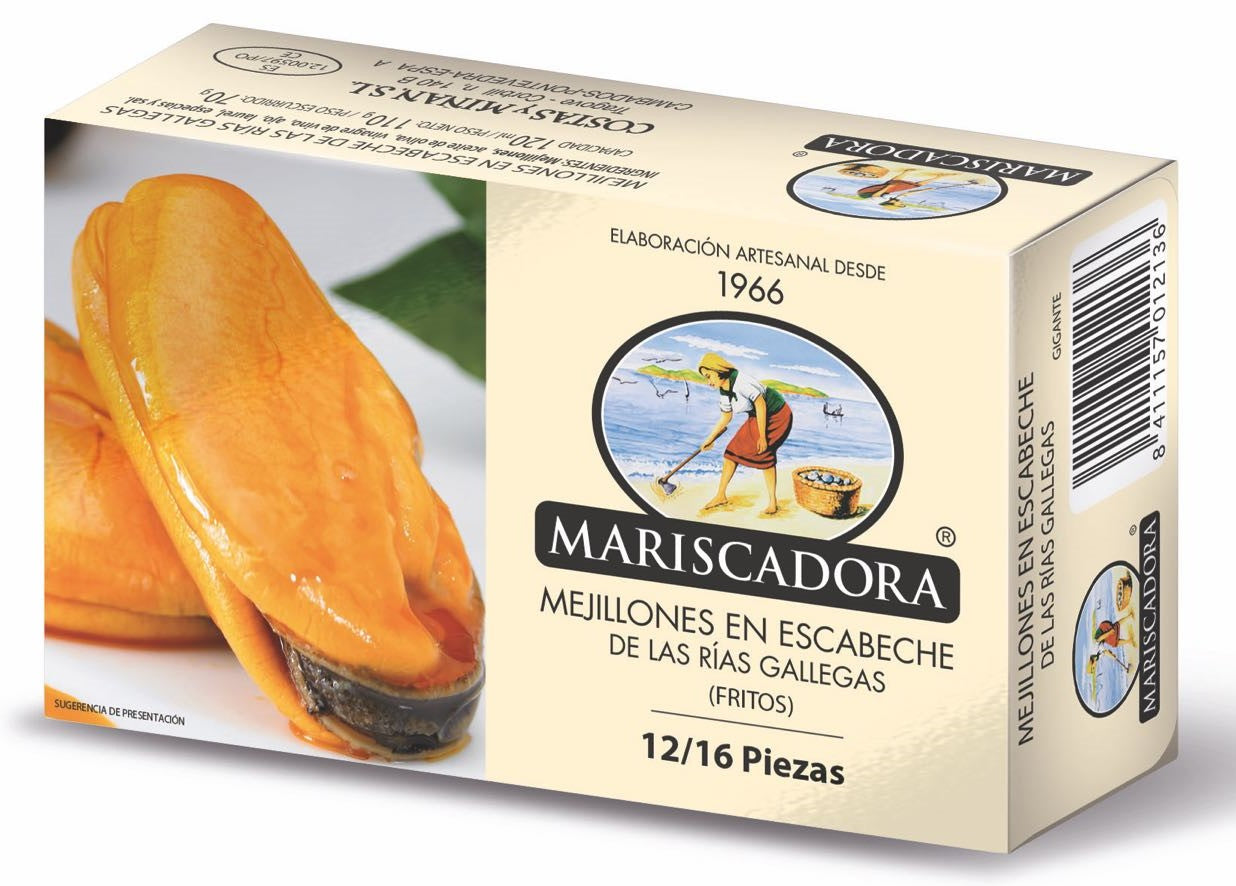 MEJILLON ESCABECHE MARISCADORA 12/16P RR120