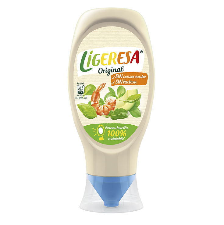 MAYONESA LIGERESA BOCABAJO 400ML