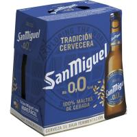 CERVEZA SIN ALCOHOL BOTELLA P6X25CL SAN MIGUEL