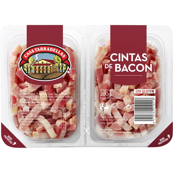 TARRADELLAS CINTAS BACON 2X100G