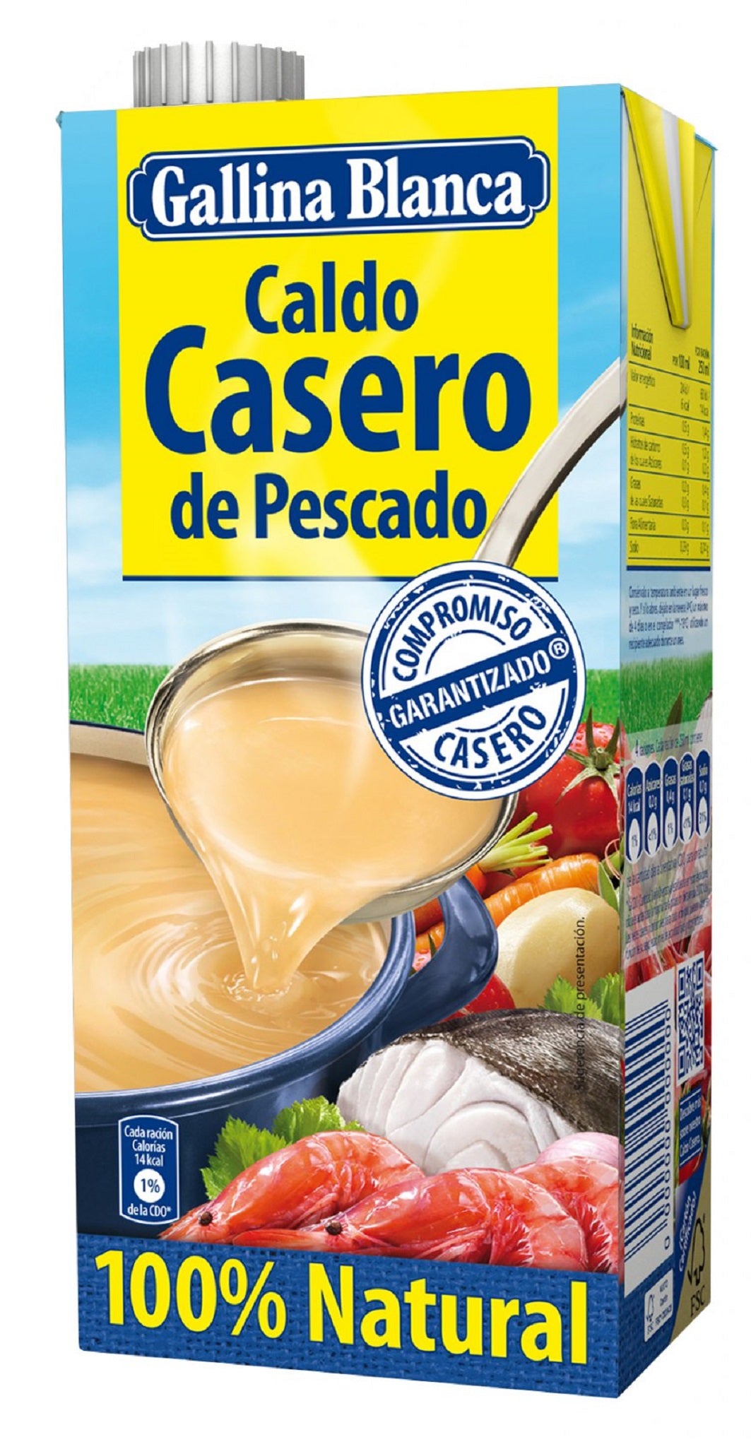 CALDO BRIK GALLINA BLANCA PESCADO 1L