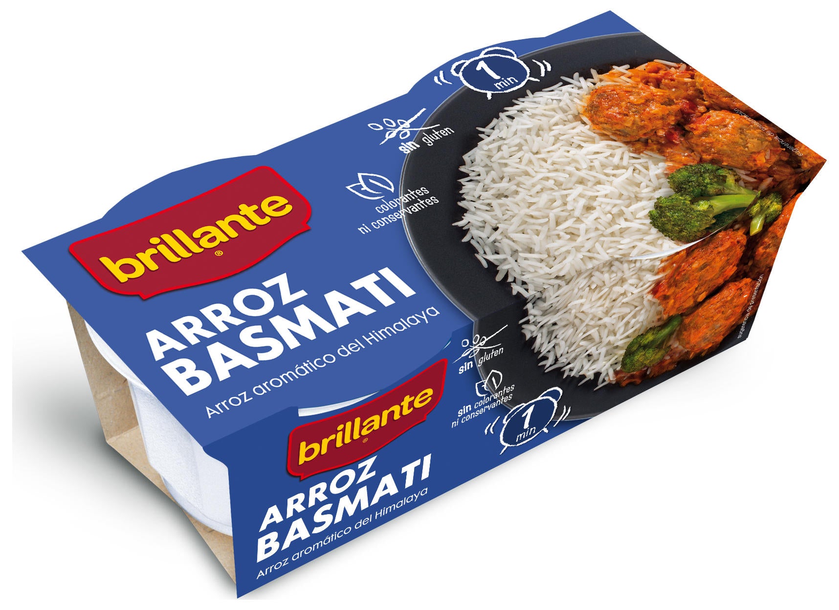 ARROZ BRILLANTE BASMATI 2X125G.