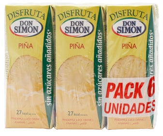 ZUMO BRIK DON SIMON S/A 6X200ML.PIÑ