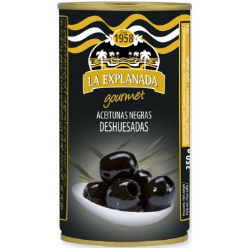 ACEITUNA EXPLANADA GOURMET NEGRA SIN HUESO 360G