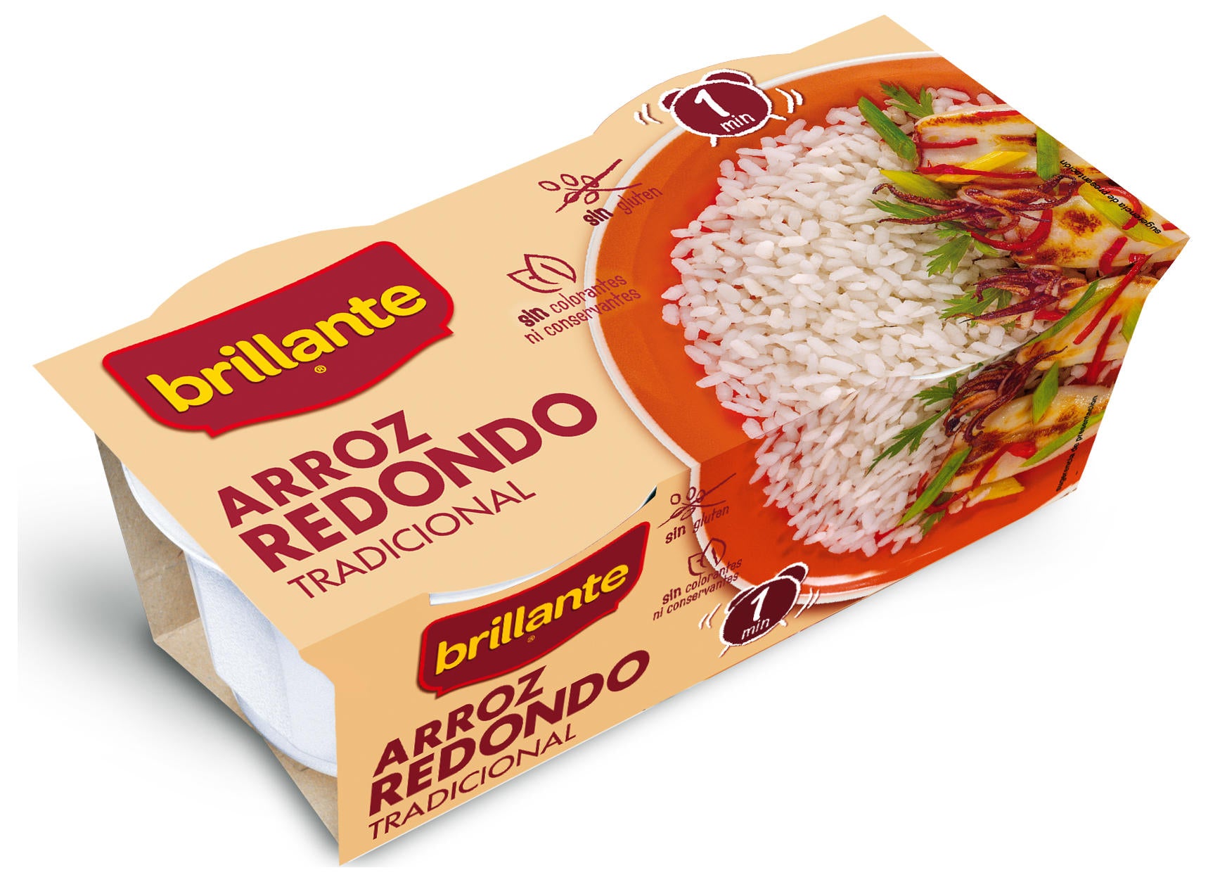 ARROZ BRILLANTE RED 2X125G.