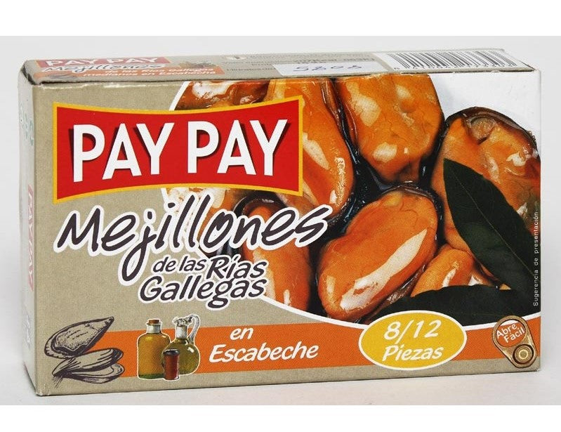 MEJILLON ESCABECHE PAYPAY 8/12P