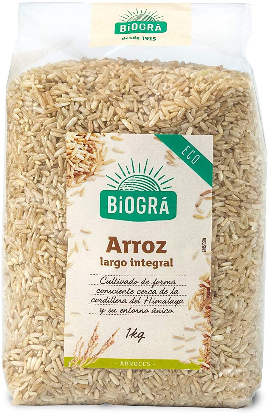 ARROZ INTEGRAL BIOGRA BASMATI 500G