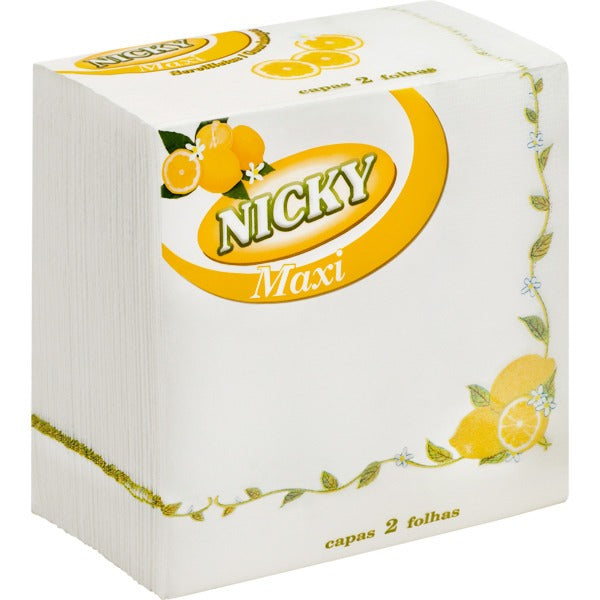 SERVILLETAS NICKY MAXI DOBLE LIMON