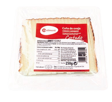 QUESO CUÑA CORTADO OVEJA AHUMADO COALIMENT 250G