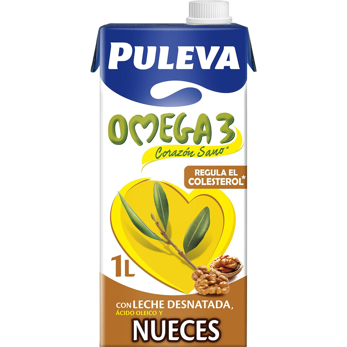 LECHE OMEGA 3 PULEVA NUECES 1L