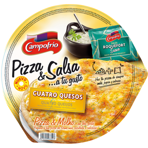 CAMPOFRIO PIZZA 4 QUESOS M.FINA