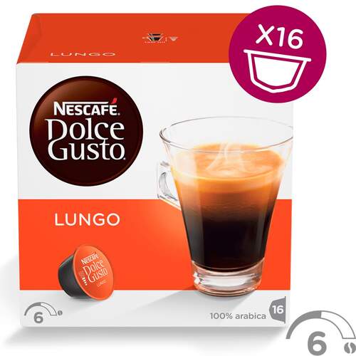 CAFE CAPSULAS DOLCE GUSTO 16U LUNGO