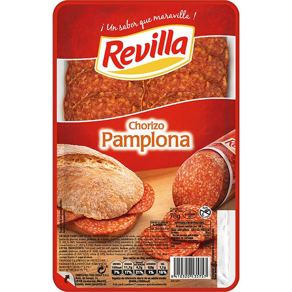 CHORIZO PAMPLONA LONCHAS REVILLA 70G