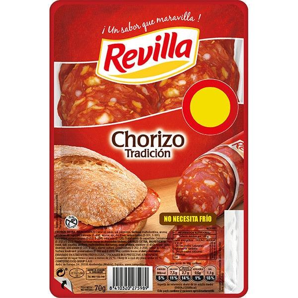 CHORIZO LONCHAS REVILLA 70G