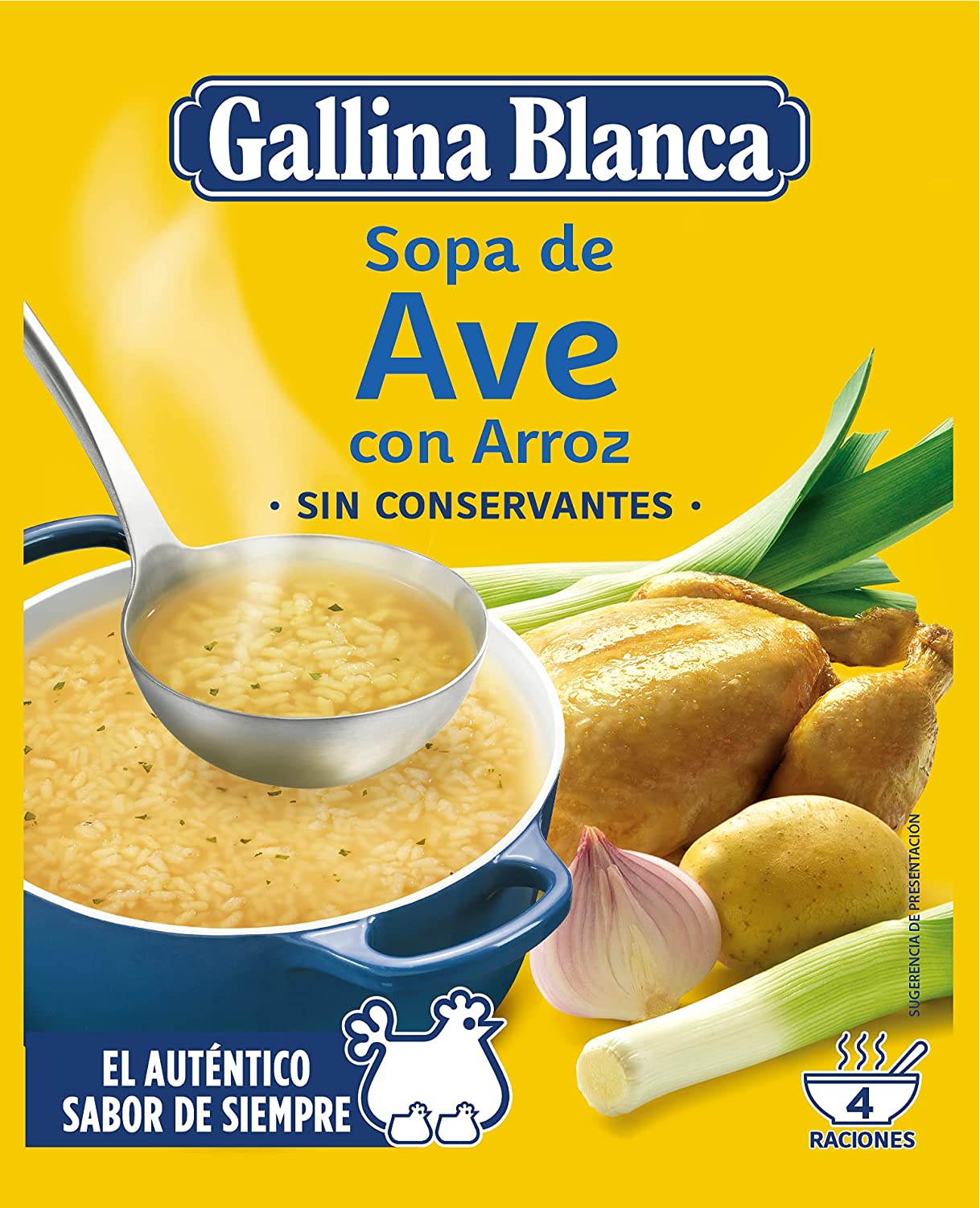 SOPA G.BLANCA STD.AVE-ARROZ