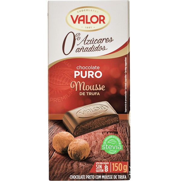 CHOCO VALOR S/A 150G.MOUSSE TRUFA