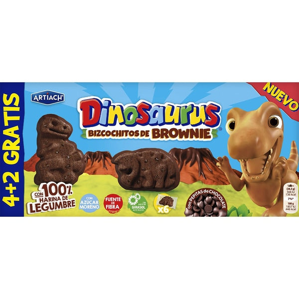 GALLETA DINOSAURUS BROWNIE 183G 6U