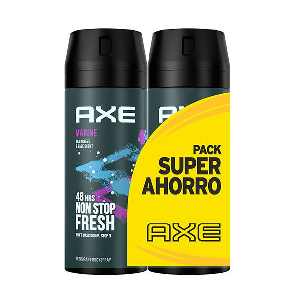 DESODORANTE AXE MARINE 150ML DUPLO