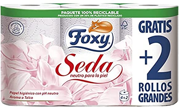 OF-PAPEL HIGIENICO FOXY SEDA 6R