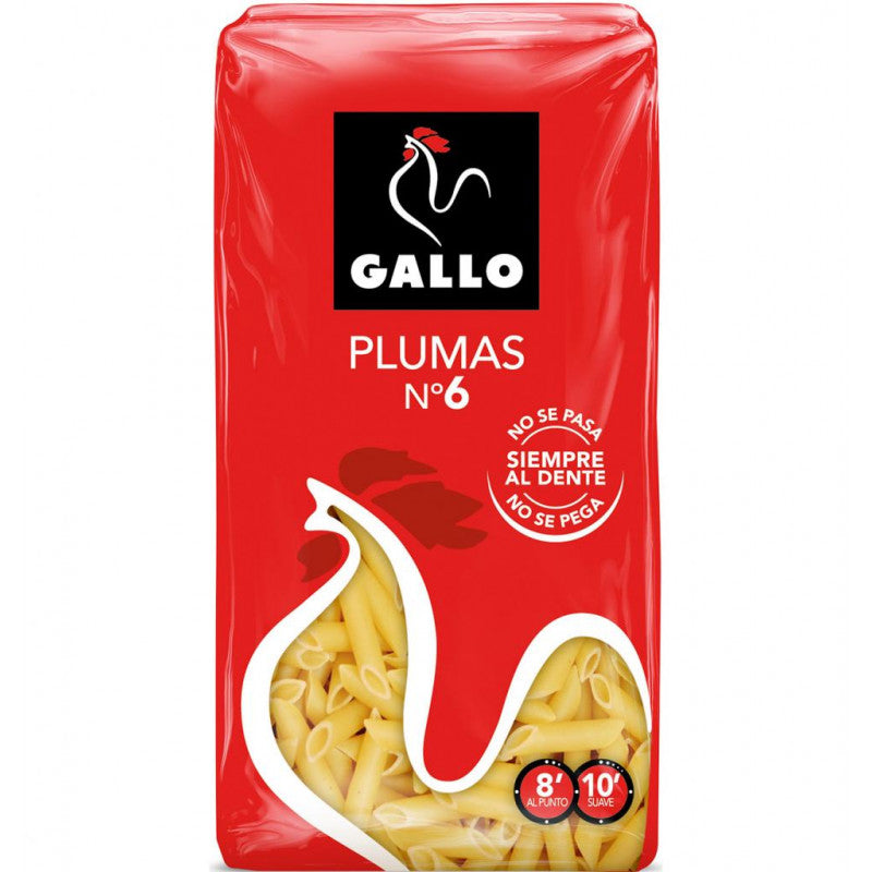 PASTA GALLO 450G PLUMAS 6