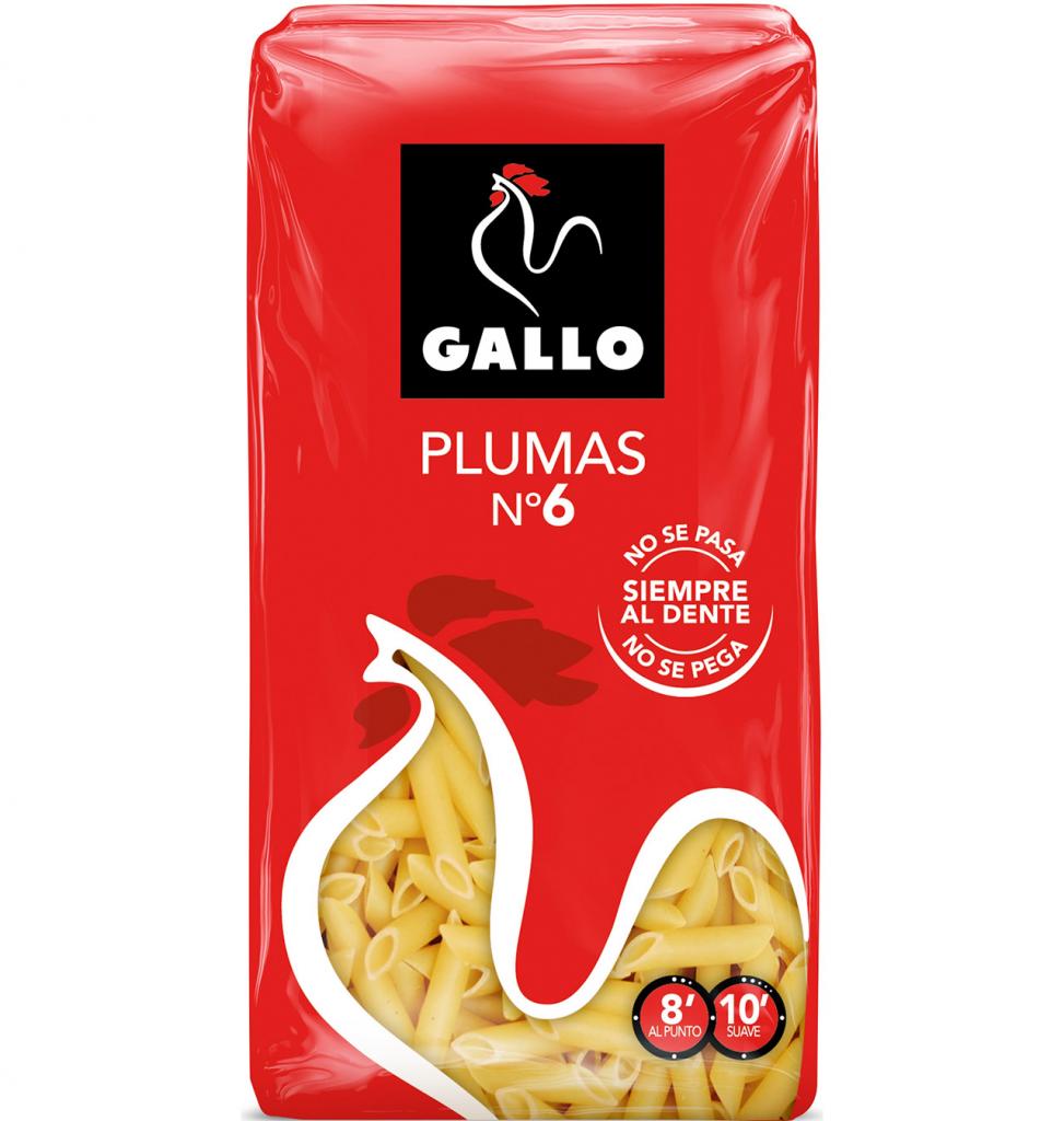 PASTA GALLO 250G PLUMAS 6