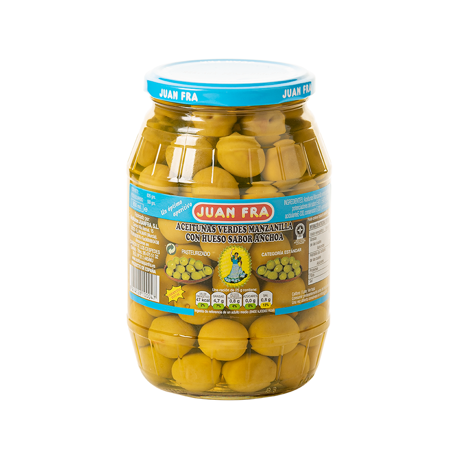 JUANFRA ACEITUNA C/H SABOR ANCHOA 500G