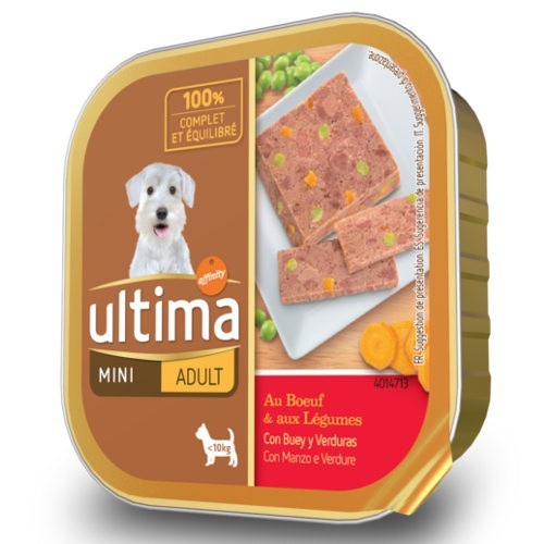 ALIMENTO PERRO ULTIMA DOG M.ADULT BUEY 150G