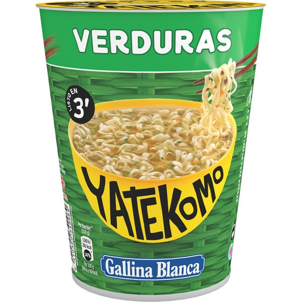 SOPA YATEKOMO VASO VERDURAS 59G