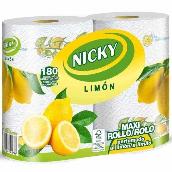 PAPEL COCINA NICKY 2R.MAXI LIMON