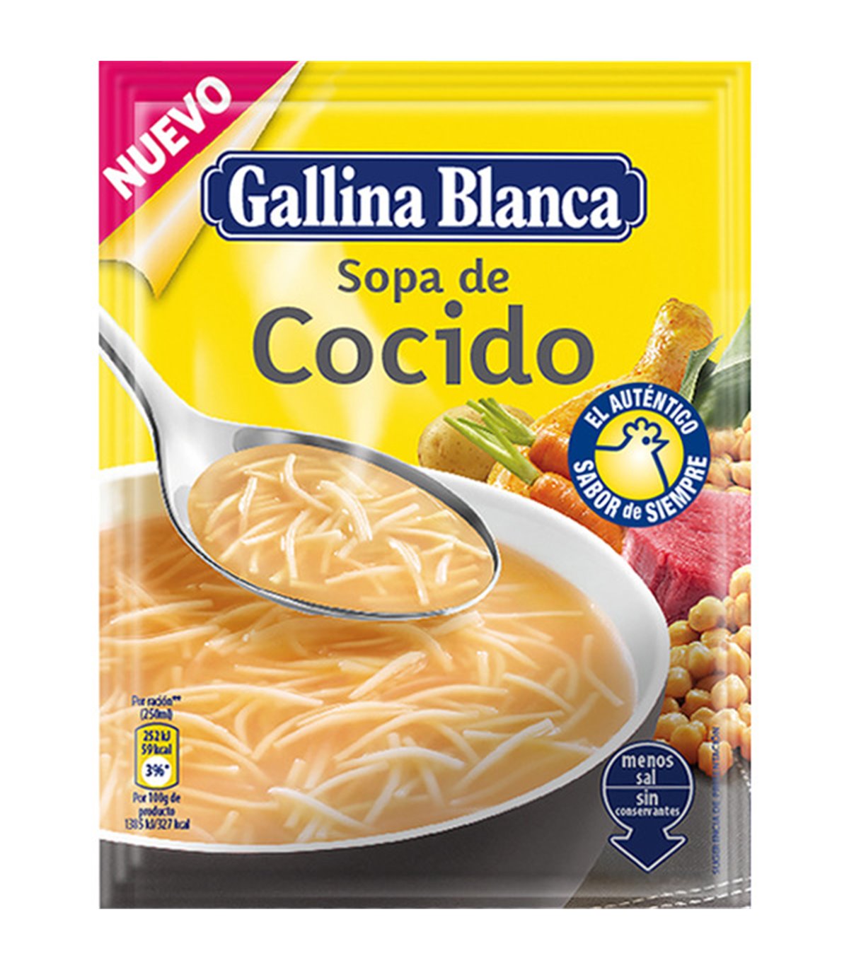 SOPA G.BLANCA STD.COCIDO