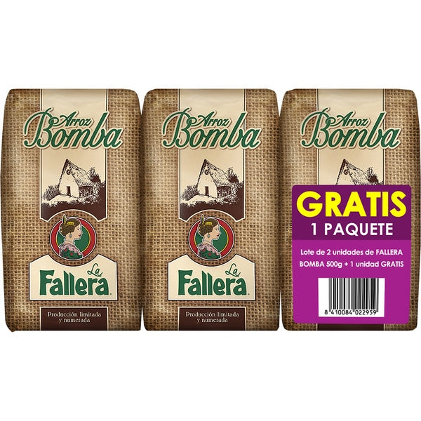 ARROZ BOMBA LA FALLERA 3X500G