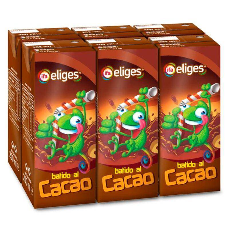 BATIDO CACAO ELIGES 6X200ML