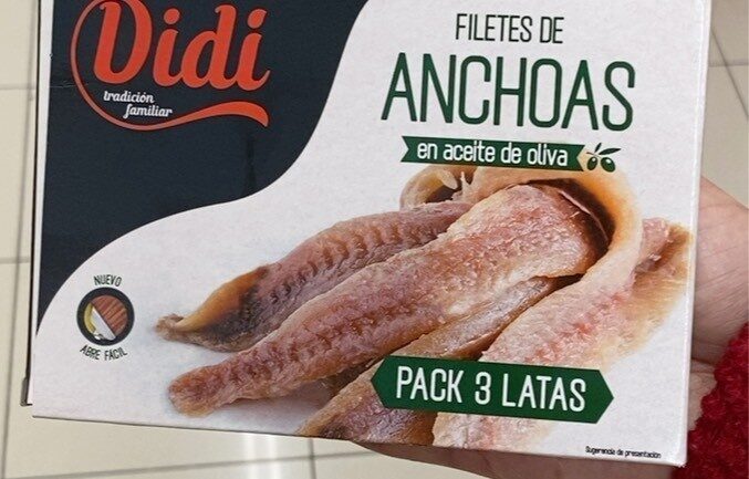 ANCHOA ACEITE OLIVA DIDI 3X40G