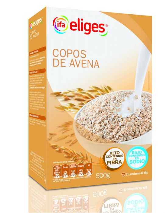 CEREALES ELIGES COPOS AVENA 500G.