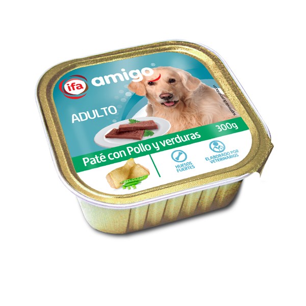 ALIMENTO PERRO AMIGO 300G.TARR.POLLO