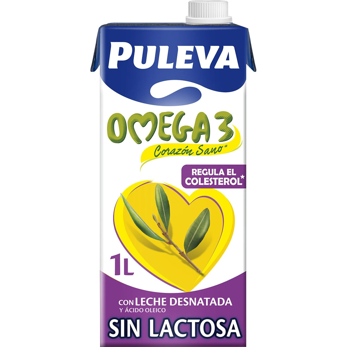 LECHE SIN LACTOSA PULEVA OMEGA 3 1L