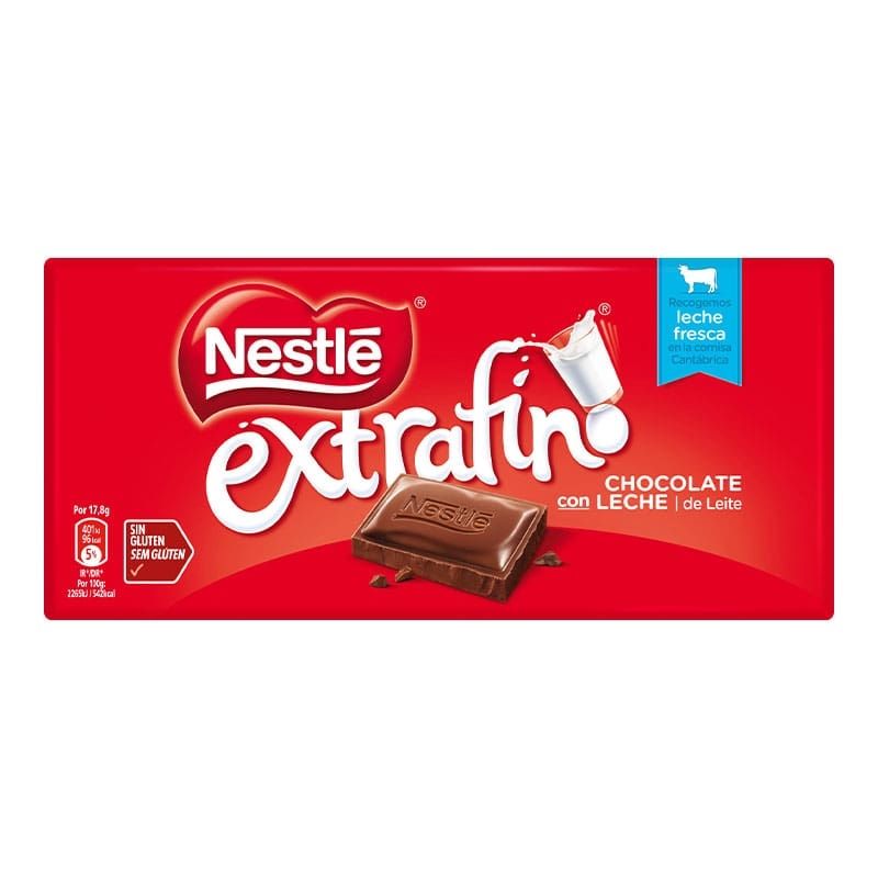 CHOCOLATE NESTLE EXTRAFINO CON LECHE 125G