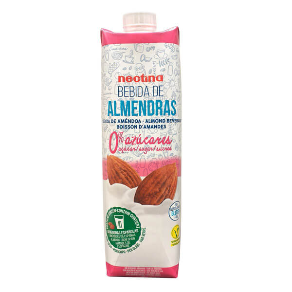 BEBIDA VEGETAL ALMENDRA NECTINA 1L SIN AZUCAR 0%