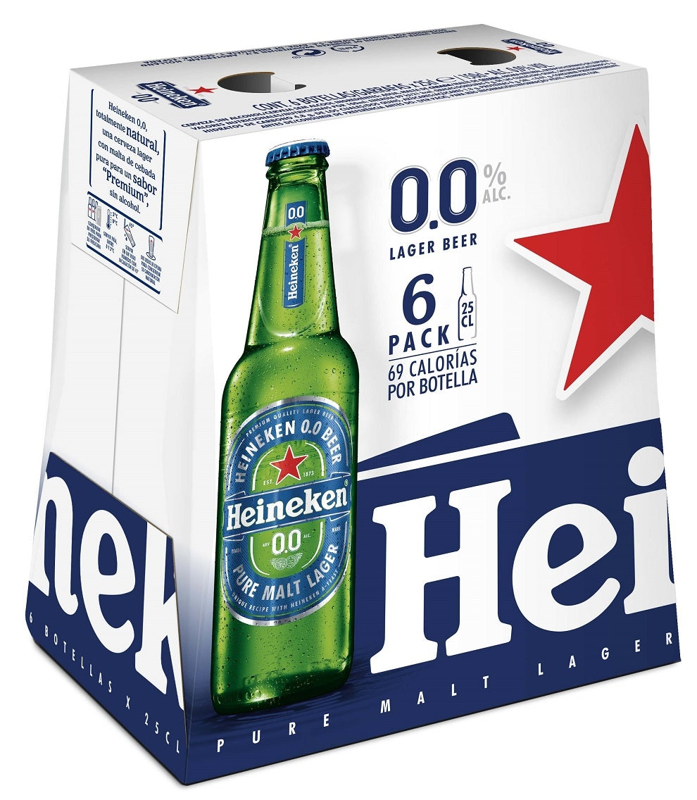 CERVEZA SIN ALCOHOL BOTELLA P6X25CL HEINEKEN