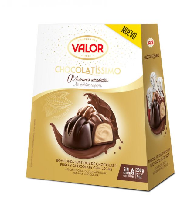 OF-BOMBON VALOR 200G S/A CHOCOLATISSIMO