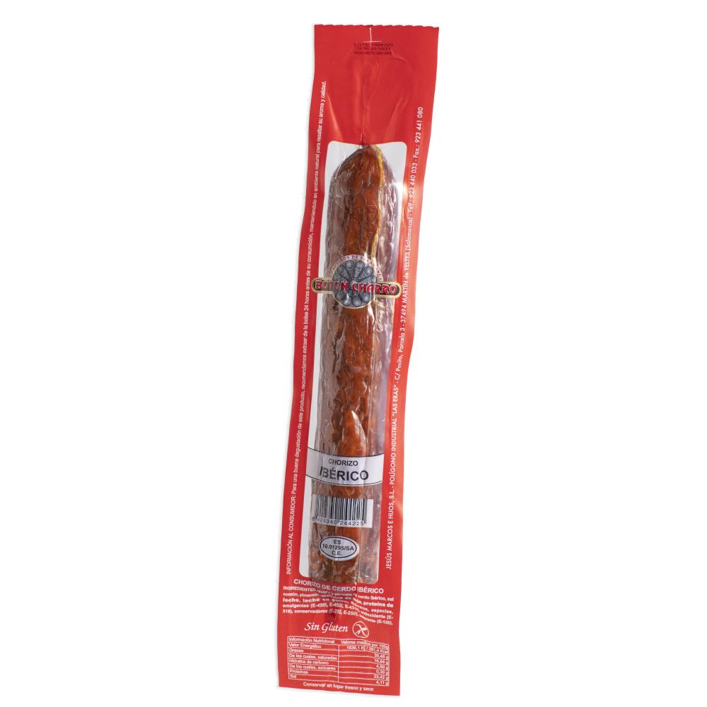 CHORIZO EX.CEBO 450G BOTON CHARRO