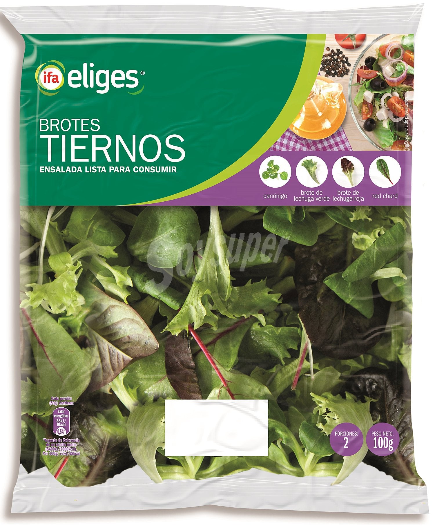 IFA ENSALADA BROTES TIERNOS 100G